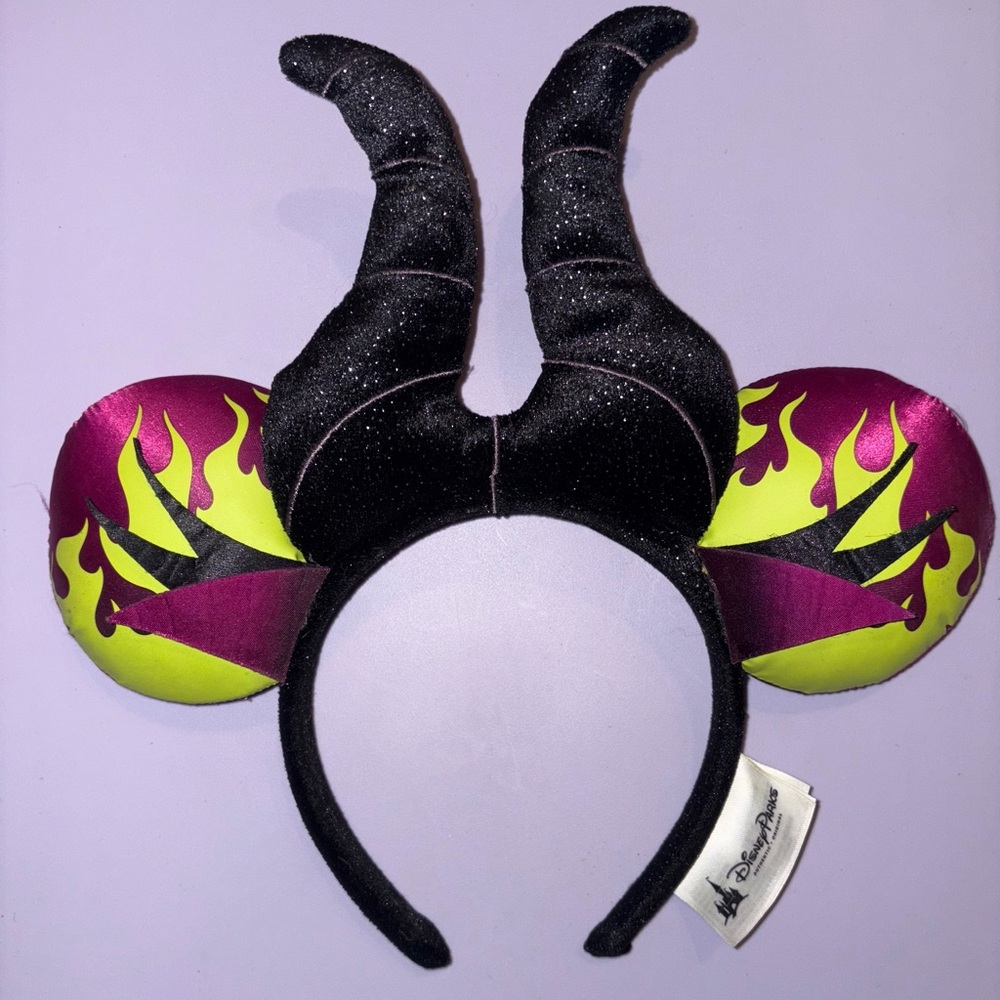 Disney Parks Maleficent Mickey Mouse Ears Headband Limited Edition